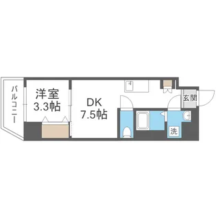 アーバンパーク弁天町【3階】の間取り