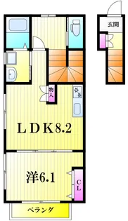 ルミエール串崎南【2階】の間取り