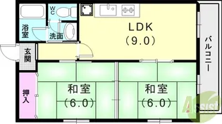 サンフローレ千代ヶ丘【2階】の間取り