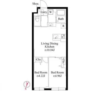 グランパセオ大岡山の間取り