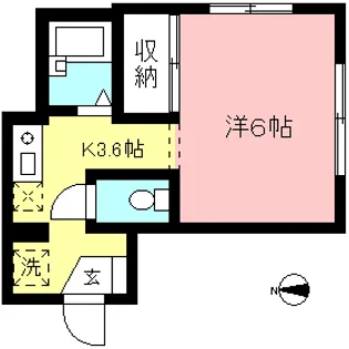 ロジュマン ドゥ レスト【1階】の間取り