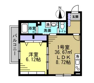 セミカ葛城 II【2階】の間取り