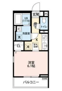 フルール原【1階】の間取り