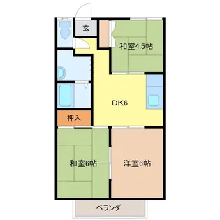 タキモトコーポ【2階】の間取り