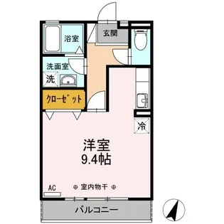 エスメール川合【2階】の間取り