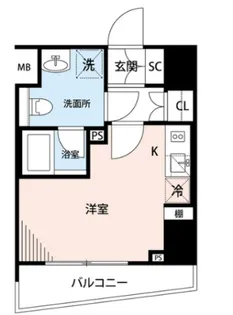 プレール・ドゥーク横濱紅葉坂【4階】の間取り