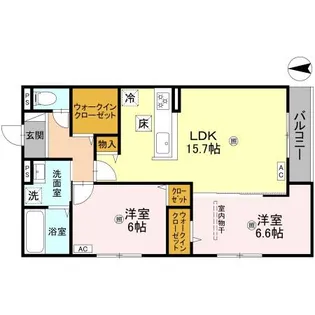 Daiya Soie(ダイヤ ソワ)【1階】の間取り