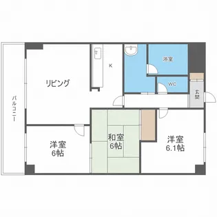 コンフォート月寒【3階】の間取り