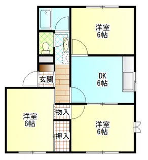 グランメールII【1階】の間取り