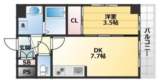 SOL ESTRADA【6階】の間取り