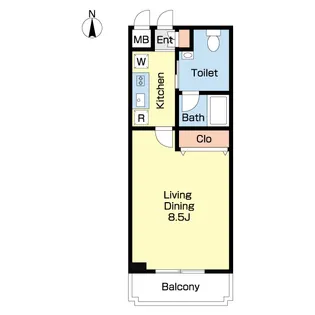 プロシード船橋本町【5階】の間取り