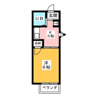 シャンポール紫野【2階】の間取り