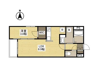 月光福山東弐番館【2階】の間取り