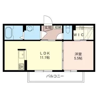 ブリズシャルダンIII【1階】の間取り