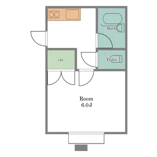 フジハイツ【2階】の間取り
