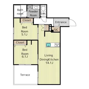 Stockel deux【1階】の間取り