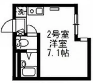 フロンティアアパートメント菊名V【1階】の間取り