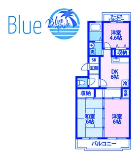 ガーデンクレスト湘南【1階】の間取り