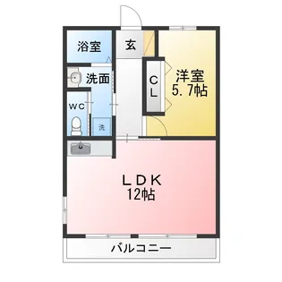 ロイアサー【2階】の間取り