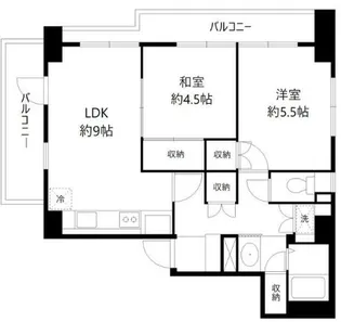 グランコールス東北沢【3階】の間取り