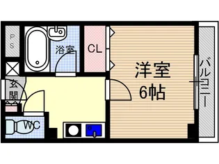 末広13番館【4階】の間取り
