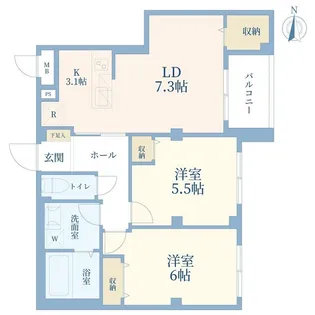 アルカディア恵比寿【2階】の間取り