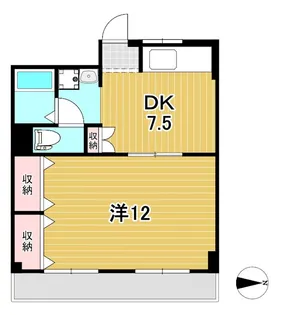 千石ハイツ【4階】の間取り