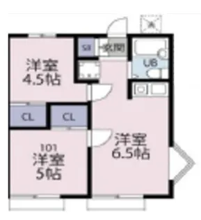 クロノス仙川【1階】の間取り