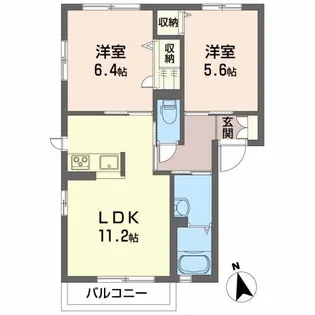 シャーメゾン泉【2階】の間取り