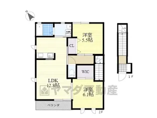 パルティールC【2階】の間取り