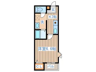 ベルグラン八木山緑【1階】の間取り