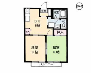 レジデンス百間川【2階】の間取り