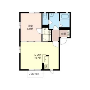 ラウンドパディ―C【2階】の間取り