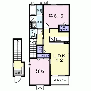 ファミール II【2階】の間取り