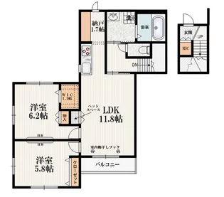 Grandir【2階】の間取り