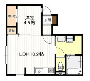 クロコダイル南栄【1階】の間取り