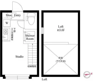 ハーモニーテラス高井戸西【2階】の間取り
