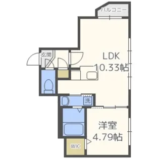 nordesta旭ヶ丘【3階】の間取り