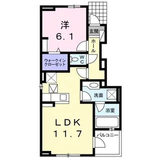 カーサ・すみれ【1階】の間取り