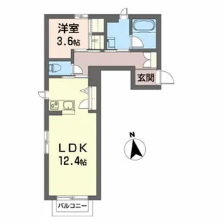 シャーメゾンpiko【2階】の間取り