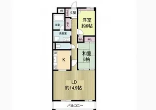 プロスペクト桂【5階】の間取り