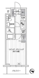 Primal Gotanda【5階】の間取り