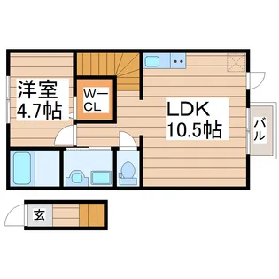 ヴィレッタ【2階】の間取り