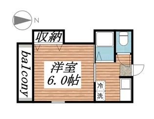 ニューつくばコーポ【2階】の間取り