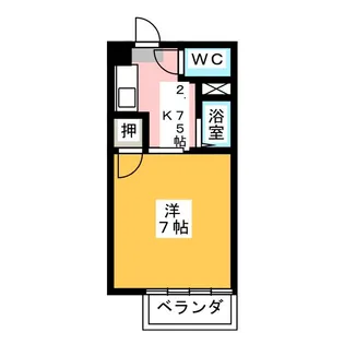 ブライトンササヒラ【2階】の間取り