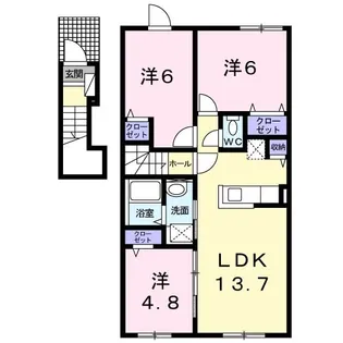 パンプキンII【2階】の間取り