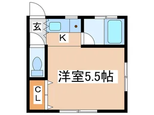 グリーンハイツ多摩【2階】の間取り