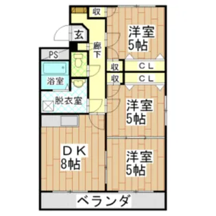 シャトー・プレミール【2階】の間取り