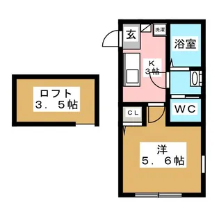 ヴォルフスガルテン【2階】の間取り
