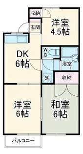 ノーブル三ツ谷【1階】の間取り